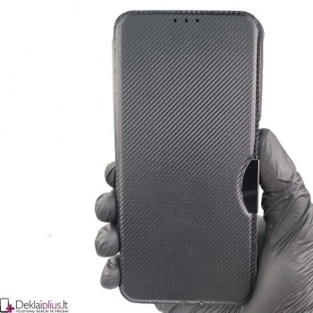 Razor Carbon atverčiamas dėklas - juodas (Xiaomi Poco X5 Pro 5G/Redmi Note 12 Pro 5G) Razor Carbon atverčiamas dėklas - juodas (Xiaomi Poco X5 Pro 5G/Redmi Note 12 Pro 5G)